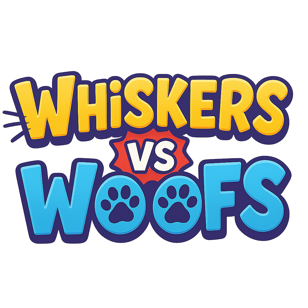 Whiskers vs Woofs Logo